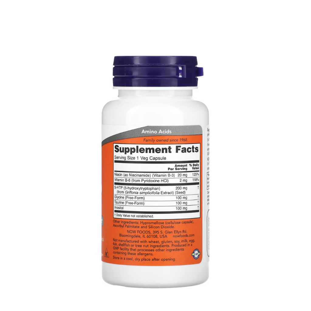 Now Foods 5-HTP Double Strength 200mg