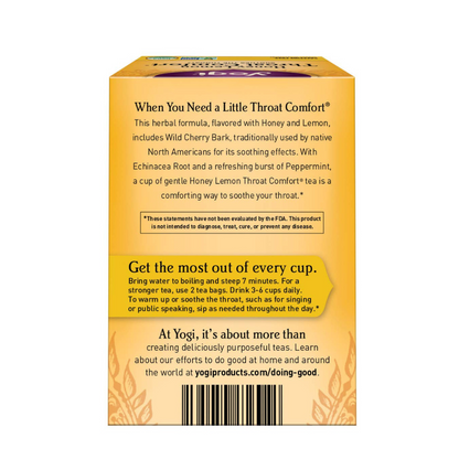 Yogi Honey Lemon Throat Comfort Tea Bags