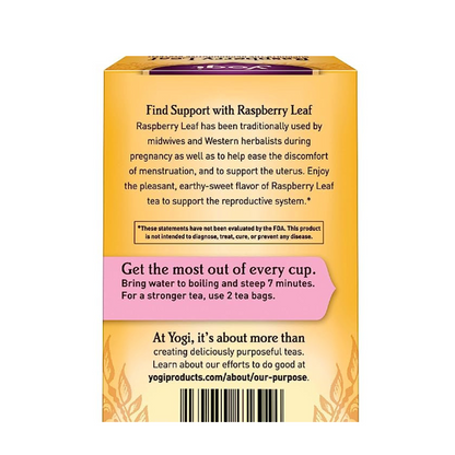 Yogi Raspberry Leaf Tea Bags