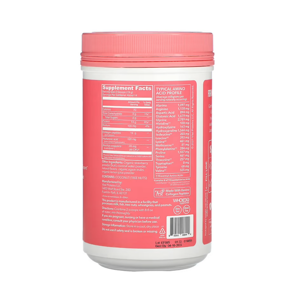 Vital Proteins Beauty Collagen Strawberry Lemon