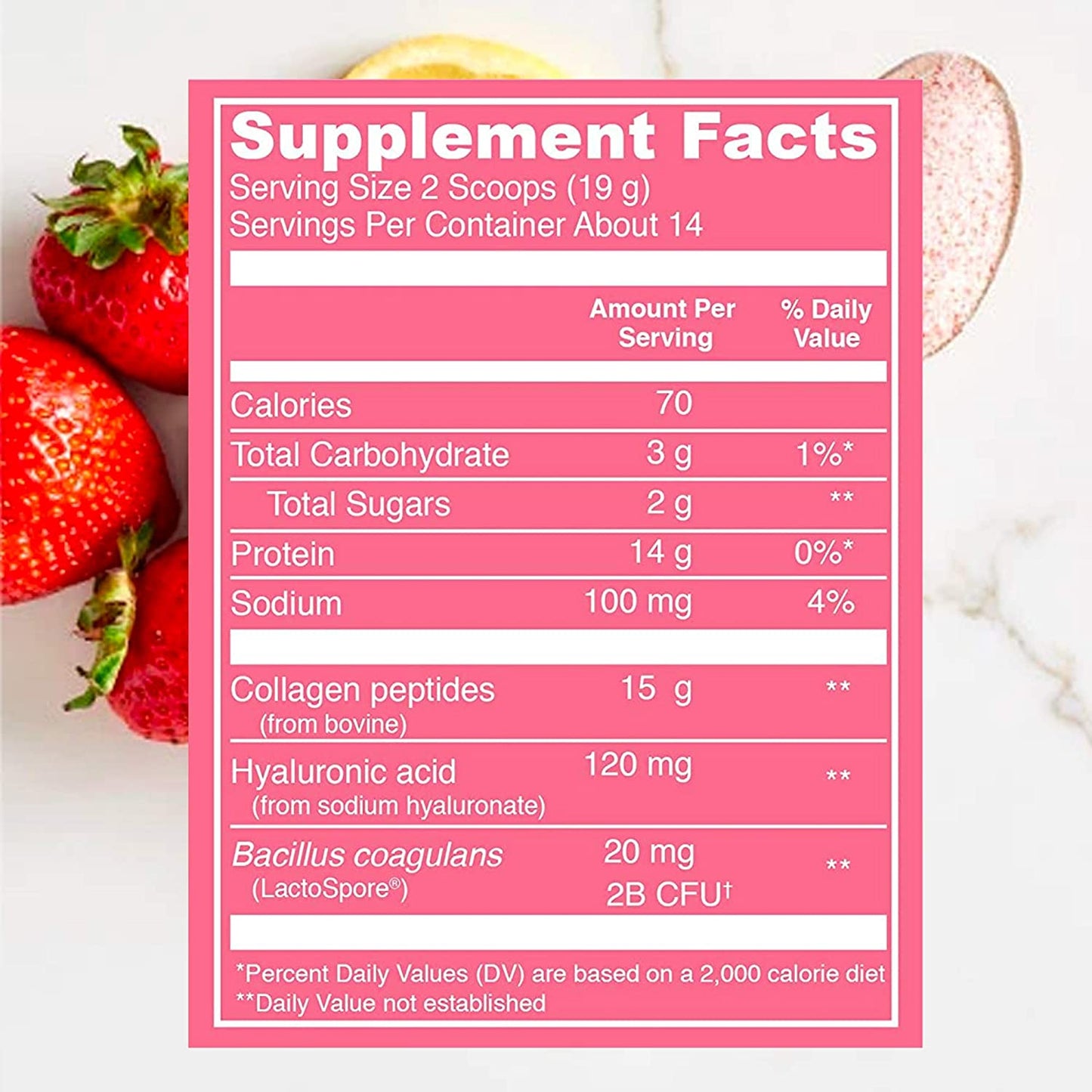 Vital Proteins Beauty Collagen Strawberry Lemon