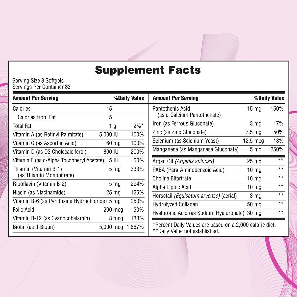 Nature's Bounty Hair Skin & Nail SoftGels