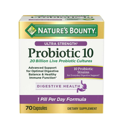 Nature's Bounty Probiotic 10 Ultra Strength 20 Billion