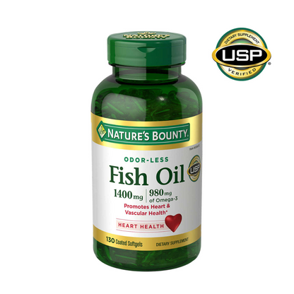 Nature's Bounty Odor-Less Fish Oil 1400mg